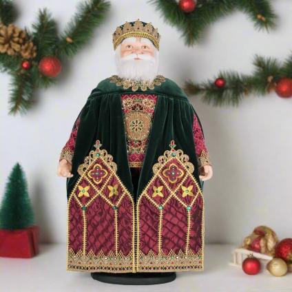 front_view_of_katherines_collection_christmas_castle_father_christmas_24_inch_26.5_inch_doll_item_28-428234