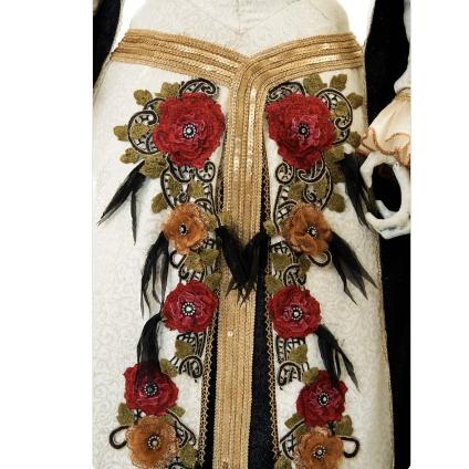 view-of-floral-on-dress-katherinres-collection-shakesfeare-Gloomiet-Life-Size-Doll -8-228459