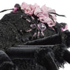 Close-up of Rosie Recluse the Spider back with small beaded spider, handcrafted Halloween décor piece from Katherine’s Collection Pink Panic Possession 2024.