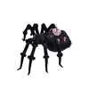 Top left side view of Katherine’s Collection Rosie Recluse the Spider, oversized decorative spider with hand-beaded embellishments.