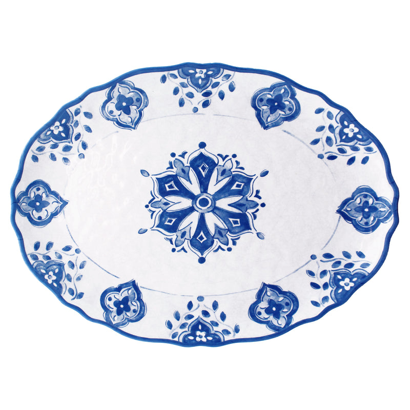 le-cadeaux-266MRCB_Moroccan_Blue_16_Oval_Platter_