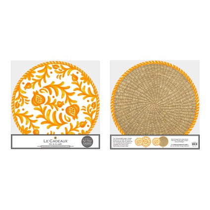 Sicily Orange Charger Placemats, Place Cards, Napkins & Coasters