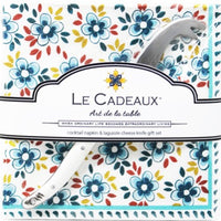 le-cadeaux-madrid-turquoise-cocktail-napkin-set-with-laguiole-mini-cheese-knife-CCGS-256MADT