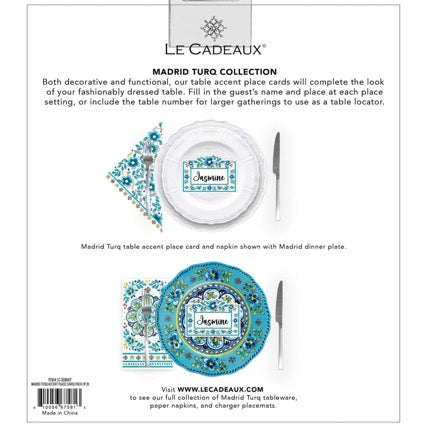 le-cadeaux-madrid-turquoise-table-accent-place-cards-pack-of-20-CC-262MADT