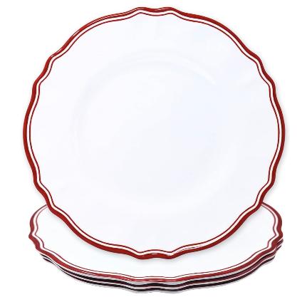 Maison Red Salad Plate