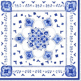 le-cadeaux-moroccan-blue-patterned-dinner-napkin-set-CC-NPMRCB40