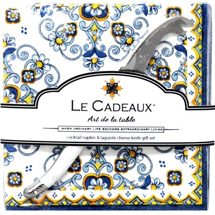le-cadeux-sorrento-cocktail-napkin-set-with-laguiole-mini-cheese-knife-set-CCGS-256SOR