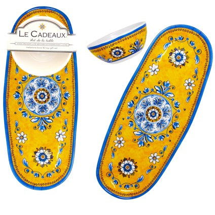 Melamine Bowl & Tray Gift Set - Benidorm - Thumbnail 3