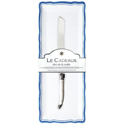 Capri Baguette Tray & Laguiole Knife Gift Set GS-BT-CAPR