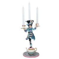 Mad Hatter Candle Holder 28-428135 GTIN 810074126939 from Katherine’s Collection whimsical tabletop décor