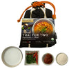 Packaging of 'Thai for Two Panang Curry' cooking kit with ingredients displayed below on a white background by Verve Culture 