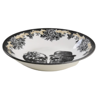 Side view of Royal Stafford Party Skulls  four piece cereal bowl set