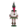 Santa displayed on included doll stand, Katherines Collection Papa Winterberry Santa Doll, SKU 28-428336, GTIN 810074128254 back view 
