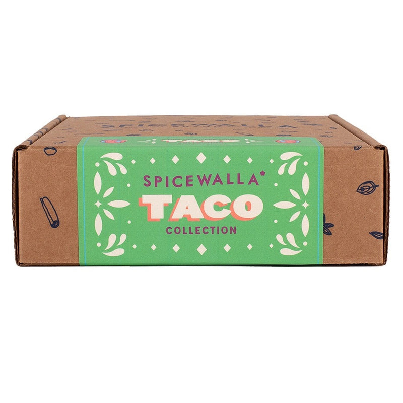 Gourmet taco seasoning blends featuring Carne Asada, Al Pastor, and Pescado Verde from Spicewalla