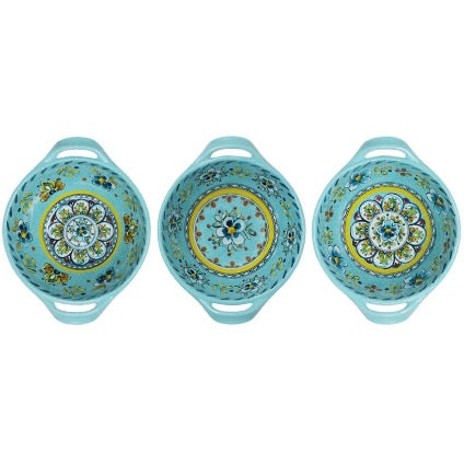 810056672355-096madt-le-cadeaux-madrid-turquoise-mini-two-handled-bowls