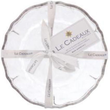 Le Cadeaux Rustica Antique White Appetizer Plates 