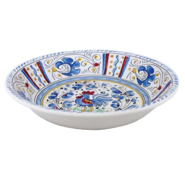 Rooster Blue Large Salad Bowl