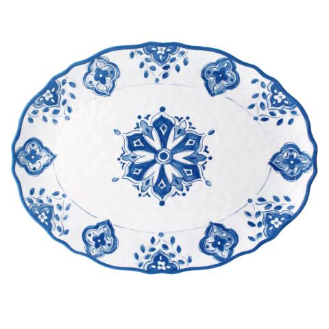 Le Cadeaux Moroccan Blue Platter 