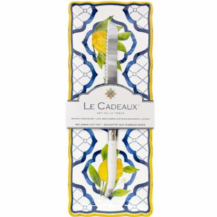 Palermo Baguette Tray & Laguiole Knife Gift Set - Thumbnail 3