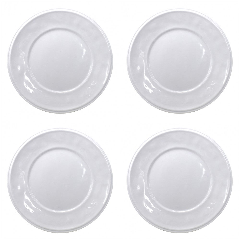 Bistro Bianco White Salad Plates Set