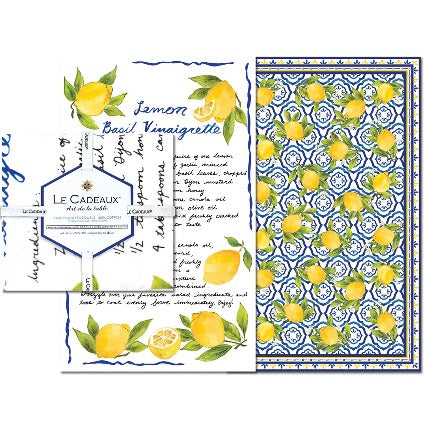 810266035438-le-cadeaux-GS-TT-PAL-LB-Palermo-Lemon-Basil-Tea-Towel-Gift-Set