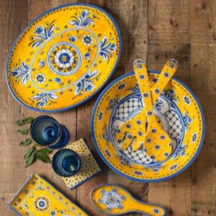 Benidorm 13.75" Salad Bowl & Server Gift Set by Le Cadeaux - Thumbnail 2