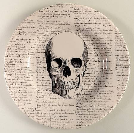 Book Binder Skull Serving Bowl - Thumbnail 2