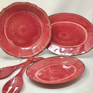 Le-Cadeaux-Antiqua-Red-Serving-Set