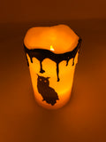 LED Lighted Flameless Halloween Candles Five (5)-Piece Set
