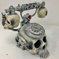 Spooky Rotary Style Skull Phone Tabletop Decor 28-828200