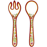 Le-Cadeaux-121NOEL-Noelle-Serving-Set-Salad-Fork-Spoon-Thongs