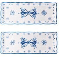 Le-Cadeaux-298MRCB-Moroccan-Blue-Baguette-Trays-Set-298MRCB