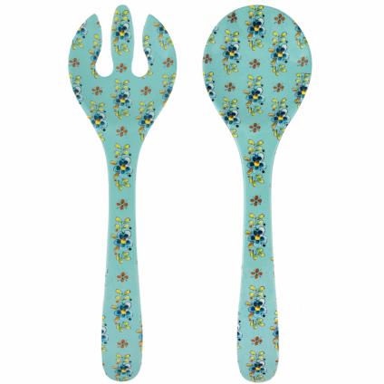 Madrid Turquoise Salad Serving Set