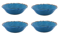 Antiqua Blue Dinnerware Set