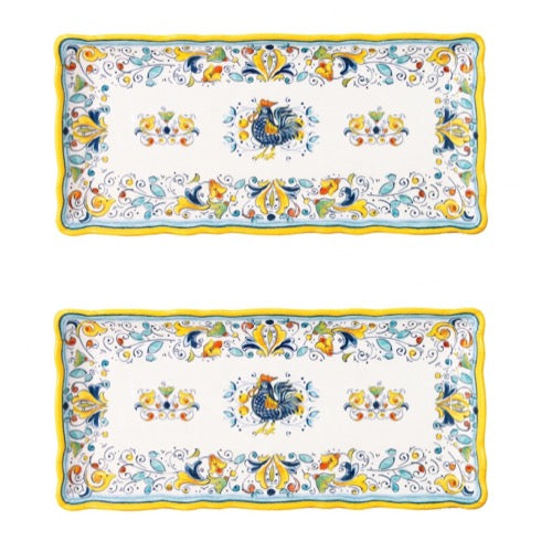 Le-Cadeaux-Florence-Rooster-297FLOR-Biscuit-Tray-Set