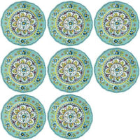 Le-Cadeaux-Madrid-Turquoise-Dinner-Plates