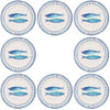 Le-Cadeaux-Santorini-Fish-Salad-Plates-Set