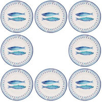 Le-Cadeaux-Santorini-Fish-Salad-Plates-Set