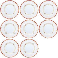 Le-Cadeaux-Natale-Natalle-Nattale-Dinner-Round-Melamine-Plates-117NATR