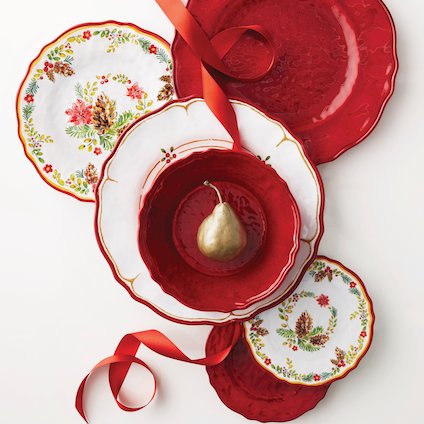 Le Cadeaux Garnet Dinner Plates Set - Thumbnail 5