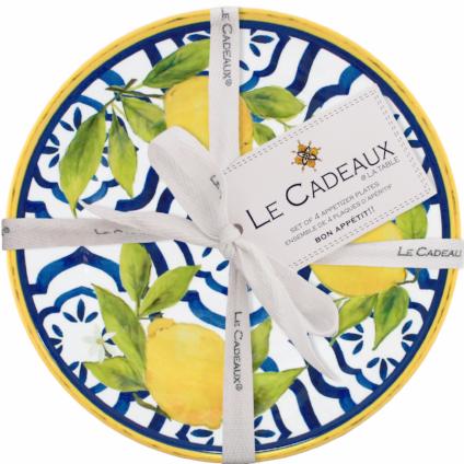 810266033977-le-cadeaux-097pal-dessert-plates-appetizer-lemon-lemons-melamine