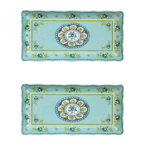 le-cadeaux-297MADT-Madrid-Turq-turquoise-biscuit-cracker-tray-810266025033-set