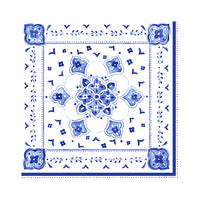 Le Cadeaux Moroccan Blue Dinner Napkins Set