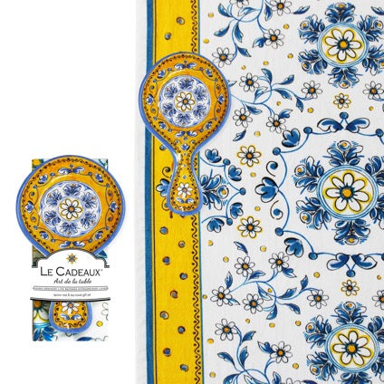 Benidorm Spoon Rest with Matching Tea Towel Gift Set