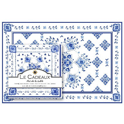Moroccan Blue Placemats & Napkins