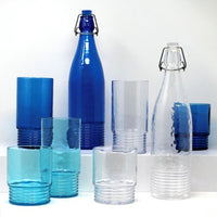 cc-914-cc-912-cc-911-clear-turquoise-blue-le-cadeaux-Santorini-bottle-large-water-small-tumbler