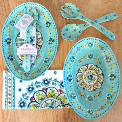 Madrid Turquoise Cheeseboard Gift Set - Thumbnail 2