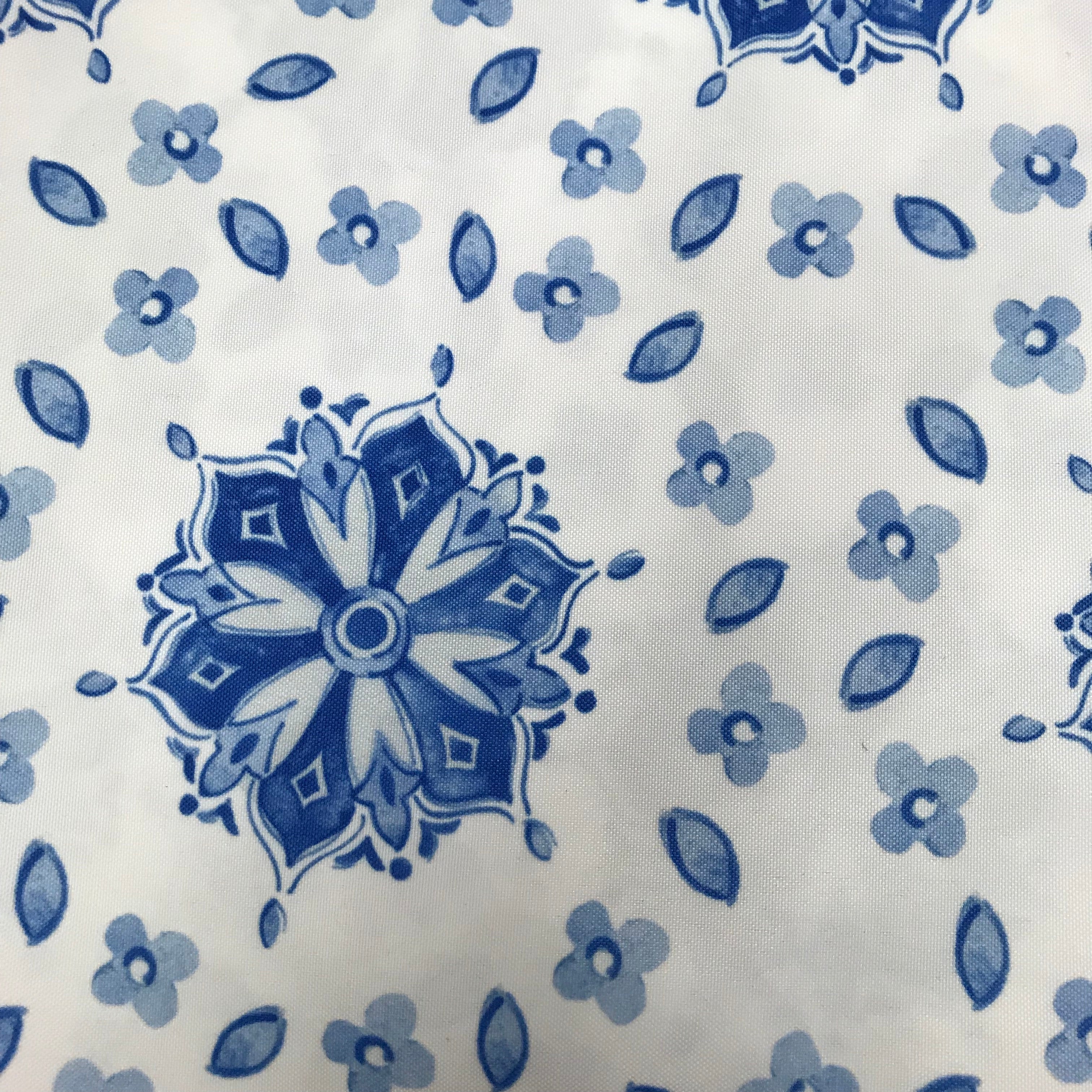 Moroccan Blue Fabric Table Linens - Thumbnail 2