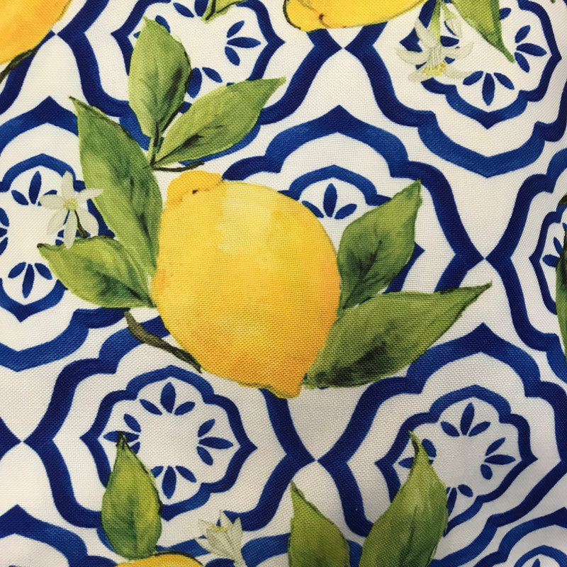 Palermo Lemon Fabric Table Linens