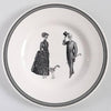 victorian-english-pottery-royal-stafford-victorian-gentleman-cane-lady-walking-dog-salad-plate